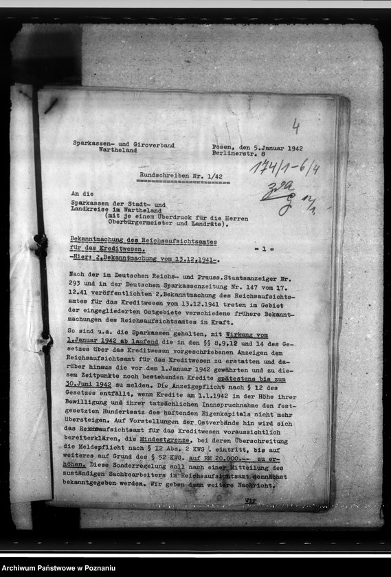 Obraz 8 z jednostki "Rundschreiben der Sparkassen und Giroverbandes Wartheland"