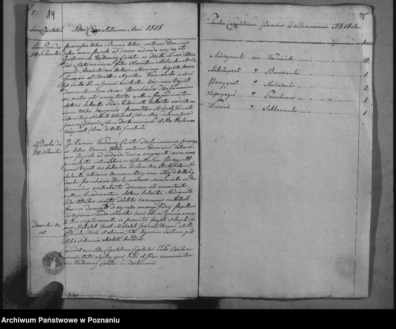 Obraz 10 z jednostki "Liber baptisatorum, copulatorum, mortuorum"