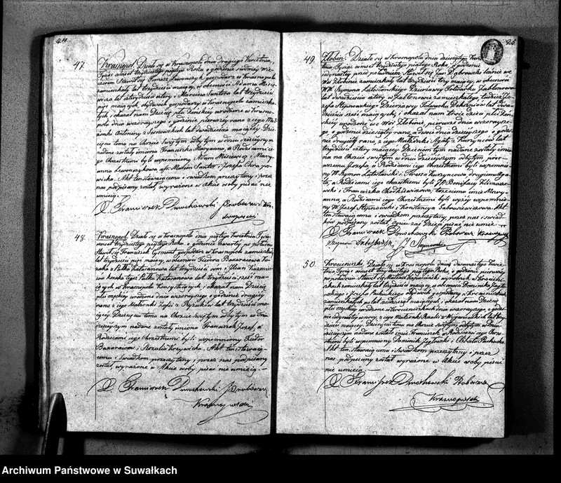 image.from.unit.number "Księga Duplikat Parafii Krasnopolskiey z Roku 1835. Osób Narodzonych, Zaślubionych i Zeszłych."