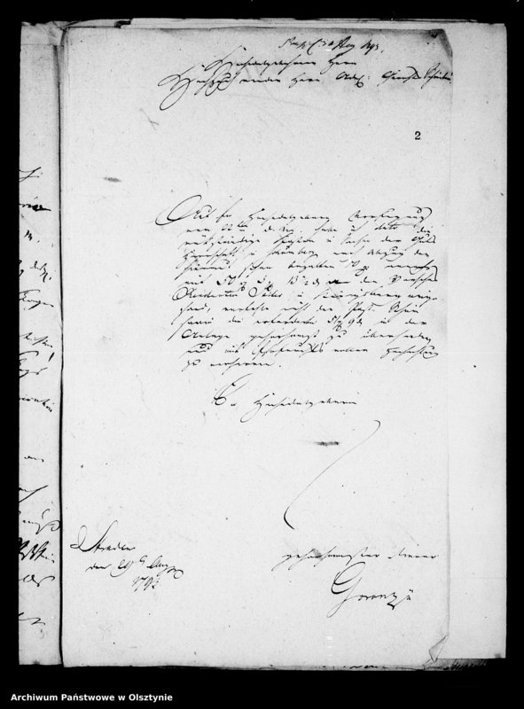 image.from.unit.number "Grf. von Dönhoff als Vormund derer von Finckenstein contra den Schulzen Gronzki in Stradem wegen nicht erfüllter Verflichtungen und Übertretungen"