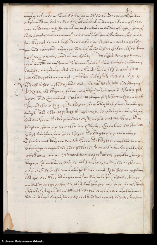 image.from.unit.number "H. Bürgerm. Daniel Czirenberges Ambtbuch erste theil vom [5.VIII.1599-16.III.1600] /indeks/"