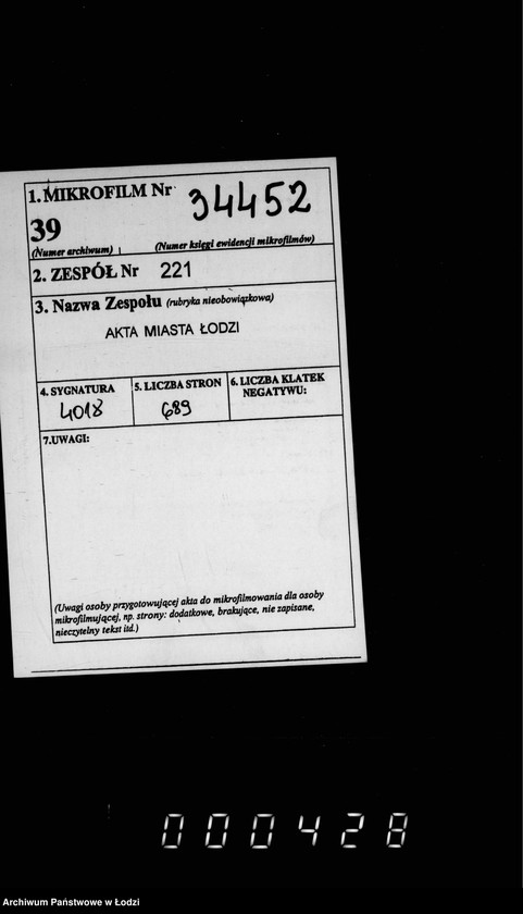 Obraz 2 z jednostki "Fora´lnaja kniga dlja zapisyvanija torgovych cen na proviant i furaž v gorode Lodzi s 1 janvarja 1906 goda po 1 janvarja 1912 goda"