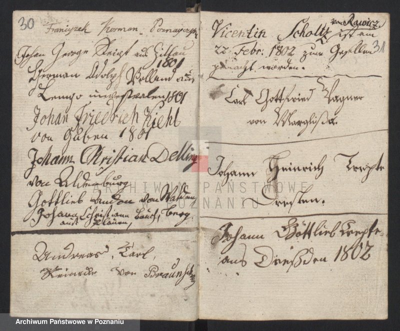 image.from.unit.number "Gessellenbuch. [Księga zapisów czeladników będących na wędrówce]"