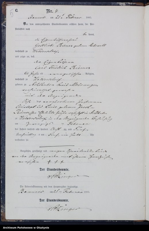 image.from.unit.number "Sterbe-Neben-Register Nr 1 - 32"
