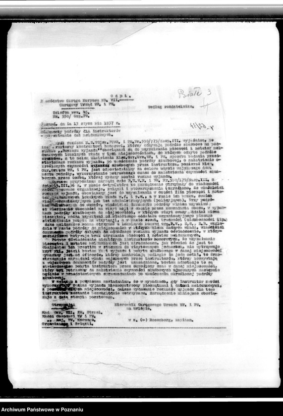 Obraz 7 z jednostki "Korespondencja Związku Strzeleckiego - sprawozdania z wycieczek i zawodów strzeleckich, sprawozdania z działalności"