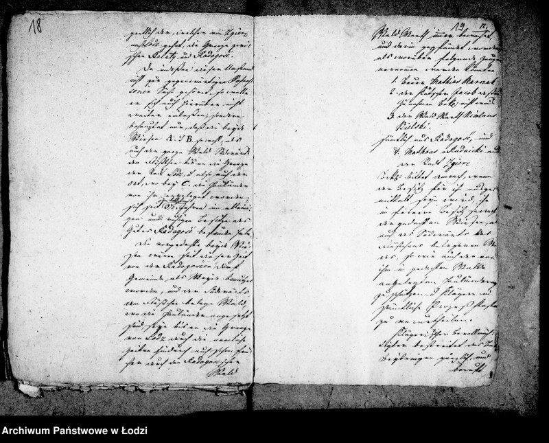 Obraz 18 z jednostki "Akta tyczące się sporu granicznego pomiędzy gminą miasta Łodzi a Dobrami Radogoszcz i Bałutami"