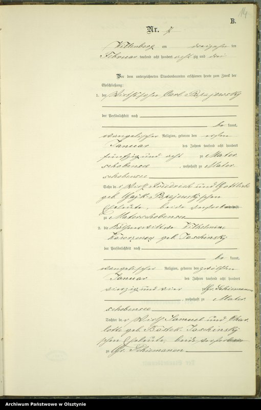 image.from.unit.number "Heiraths-Neben-Register Nr 1 - 47"