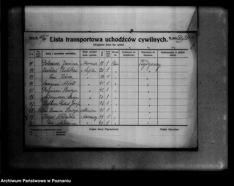 Obraz 6 z jednostki "Lista uchodźców cywilnych."