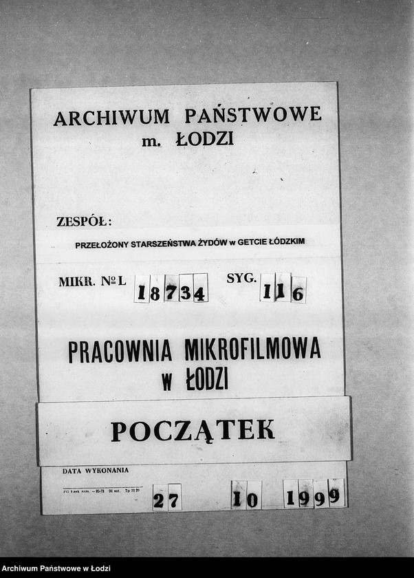 Obraz 1 z jednostki "[Korespondencja PSŻ w różnych sprawach]"