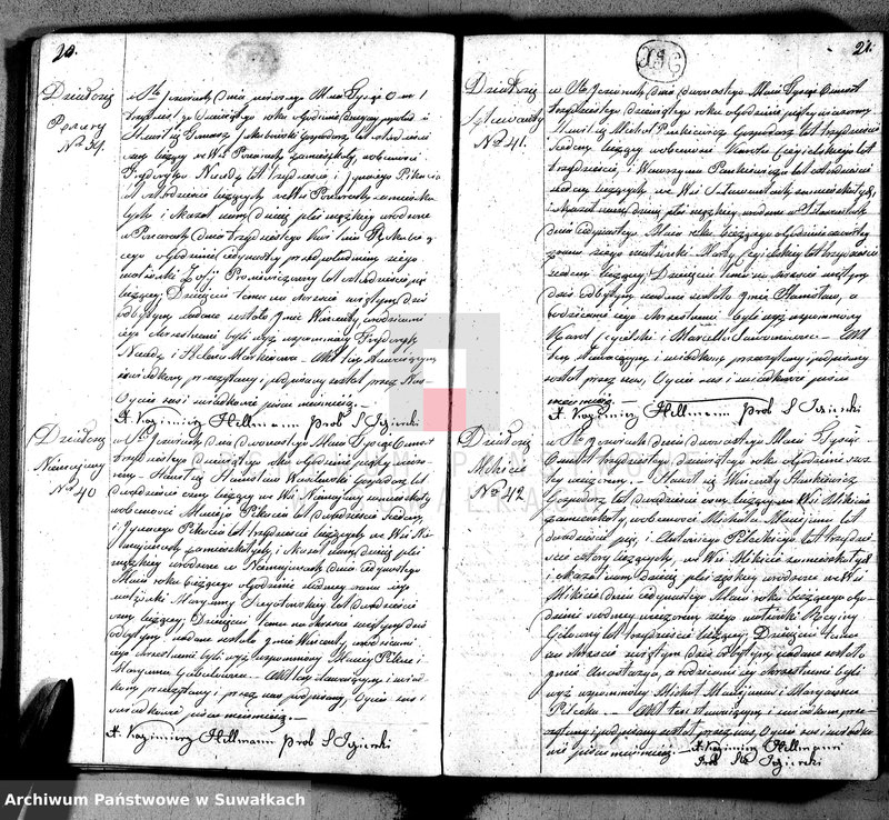 Obraz 13 z jednostki "Księga duplikat akt urodzonych, zaślubionych i umarłych w parafij Święto Jeziory, obwodzie sejneńskim, gubernij augustowskiej z roku 1839"