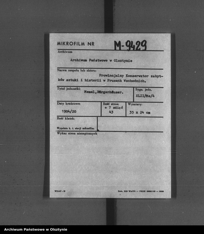 image.from.unit.number "Memel, Bürgerhäuser"