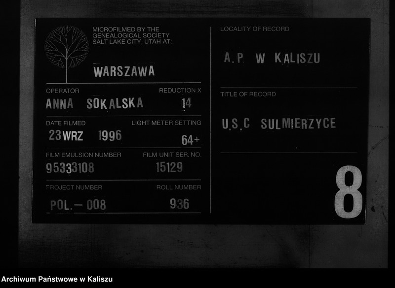 Obraz 1 z jednostki "[Księga zgonów]"