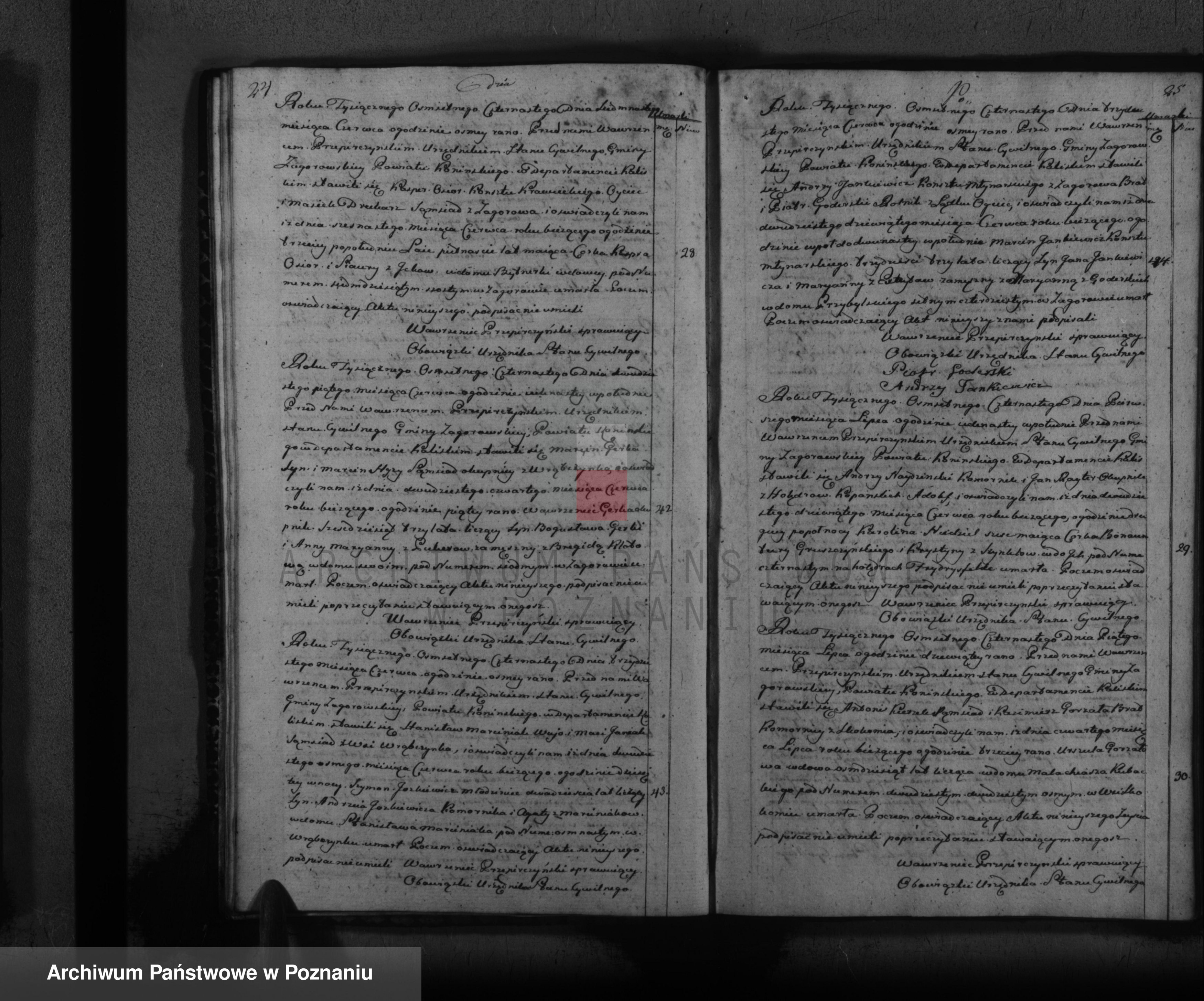 Skan z jednostki: Akta zejścia