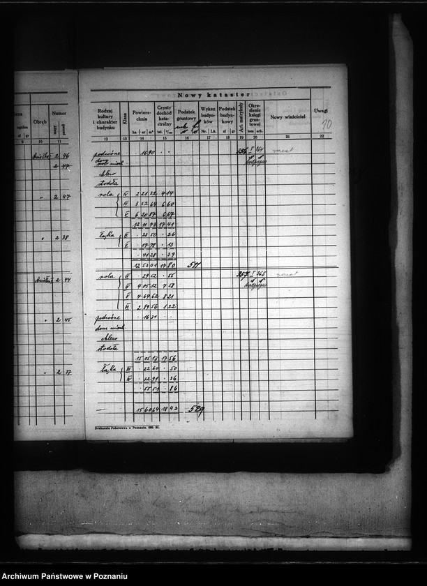 Obraz 14 z jednostki "Ostateczny i tymczasowy rejestr pomiarowy majątku Aniołka powiat kępiński"