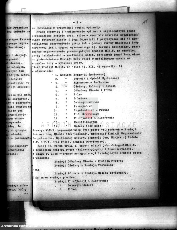 Obraz 13 z jednostki "Sprawozdanie Miejskiej Rady Narodowej w Szczecinie z działalności w roku 1948"