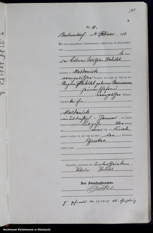 image.from.unit.number "Geburts-Haupt-Register Nr 1 - 200"