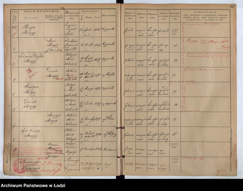 Obraz 15 z jednostki "[Księga ludności stałej m. Łodzi guberni piotrkowskiej nr domu 1175-1182]"