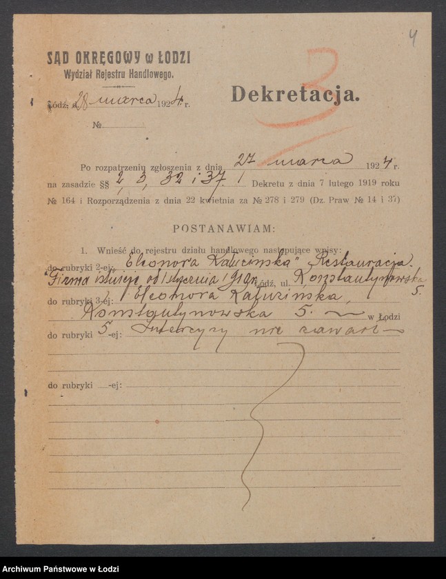 Obraz 6 z jednostki "Eleonora Kałuzińska- restauracja"