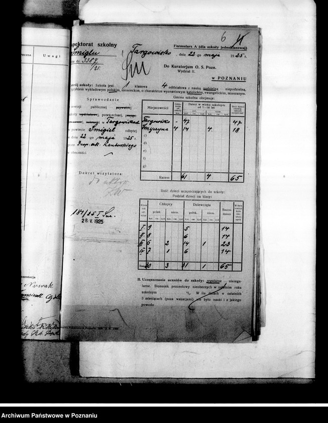 Obraz 9 z jednostki "Szkoła Powszechna- Targowiska, powiat Śmigiel"