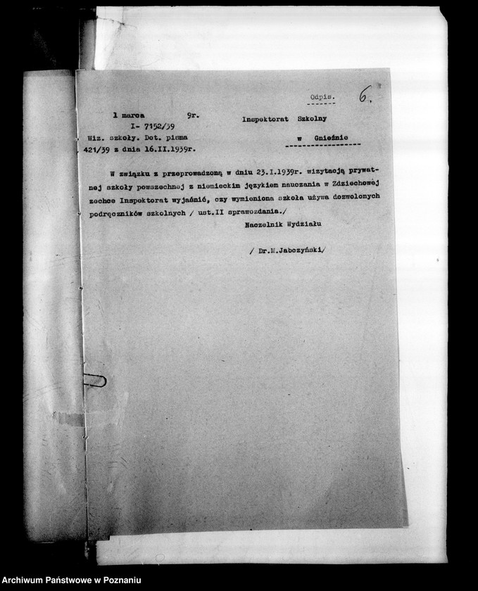 Obraz 10 z jednostki "Prywatna Szkoła Powszechna z niemieckim językiem nauczania Zdziechowa, powiat Gniezno"