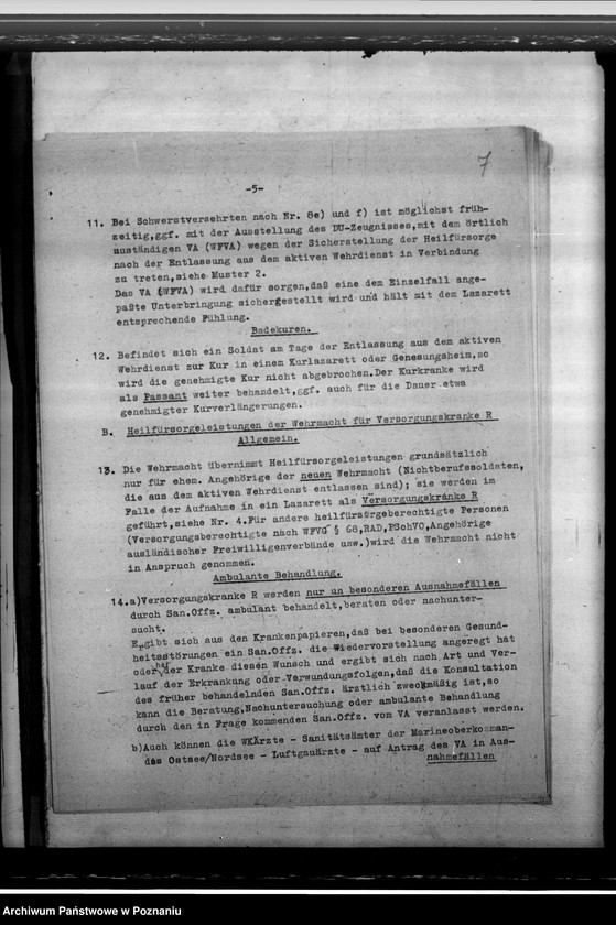Obraz 11 z jednostki "Leczenie żołnierzy chorych na gruźlicę po ich zwolnieniu ze szpitala"