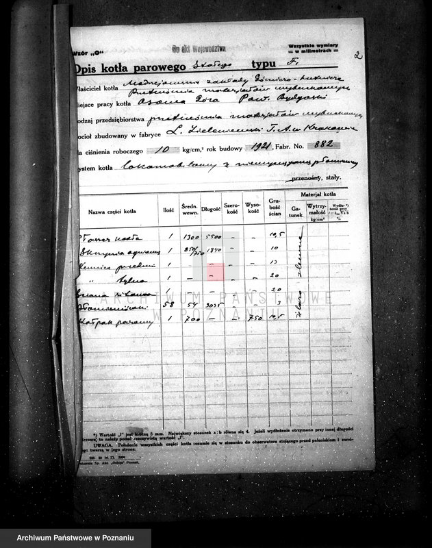 Obraz 6 z jednostki "Przetwórnia materiałów wybuchowych w Osowej Górze, pow. bydgoski nr woj. kotła 5961"