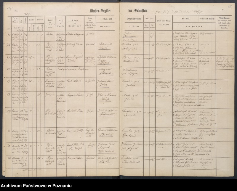 Obraz 12 z jednostki "Duplikat der Kirchenregister von Taufen, Trauungen und Verstorbenen"