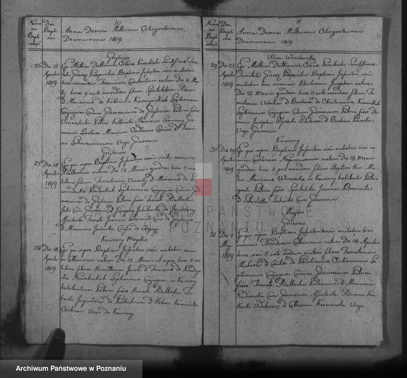 image.from.unit.number "Księga ochrzczonych"