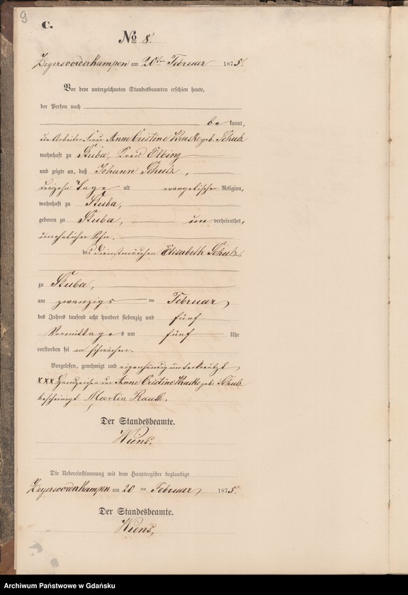 Obraz 11 z jednostki "Księga zgonów"