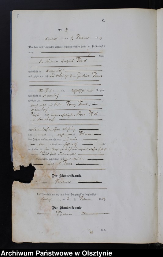 image.from.unit.number "Sterbe -Neben-Register Nr.1-73"