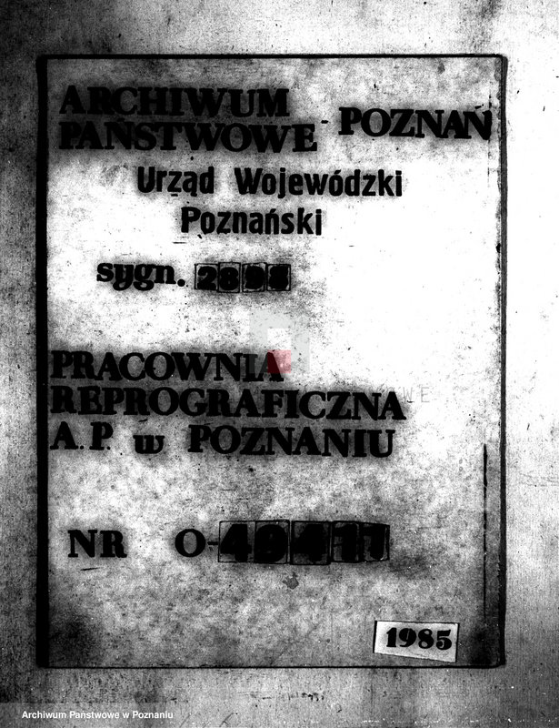 Obraz 1 z jednostki "Wykaz nabywców i powierzchni parcelacji majątku Gościeszyn powiatu wolsztyńskiego"