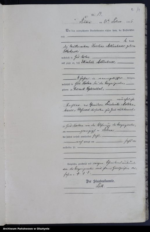 image.from.unit.number "Sterbe-Haupt-Register Nr 1 - 74"