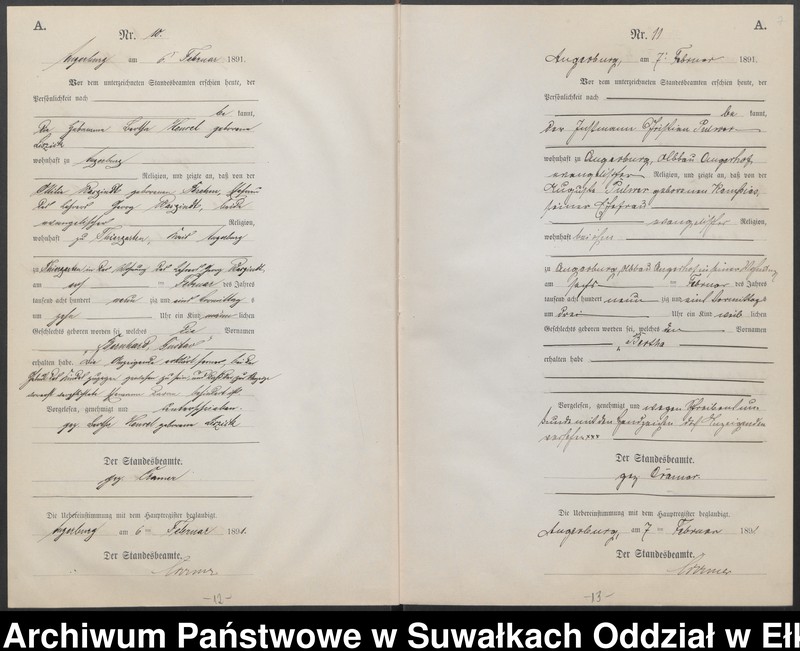 image.from.unit.number "Geburts-Neben-Register des Preussischen Standes-Amtes Angerburg Kreis Angerburg"