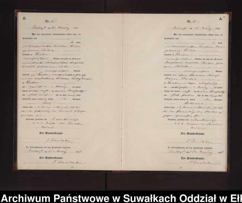 image.from.unit.number "Geburts-Neben-Register des Preussischen Standes-Amtes Neuhoff Kreis Loetzen"