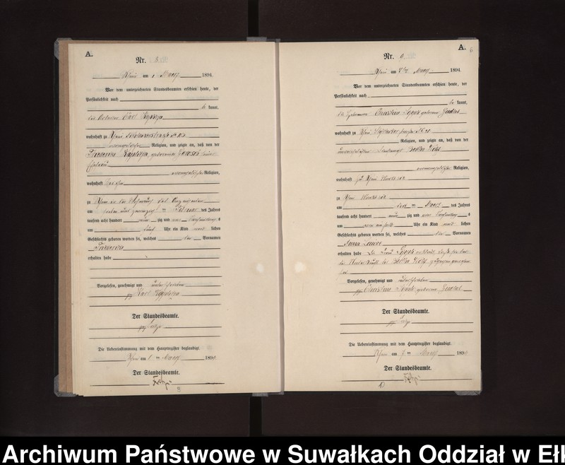image.from.unit.number "Geburts-Neben-Register des Preussischen Standes-Amtes Rhein Kreis Loetzen"