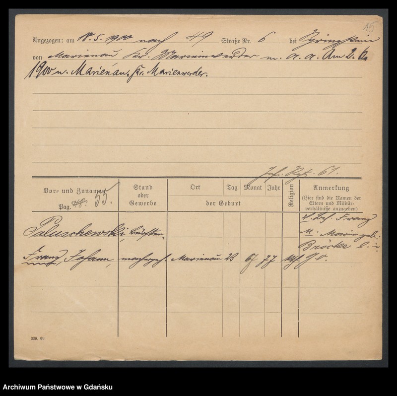 image.from.unit.number "Karty meldunkowe: Palmansky - Panwitz"