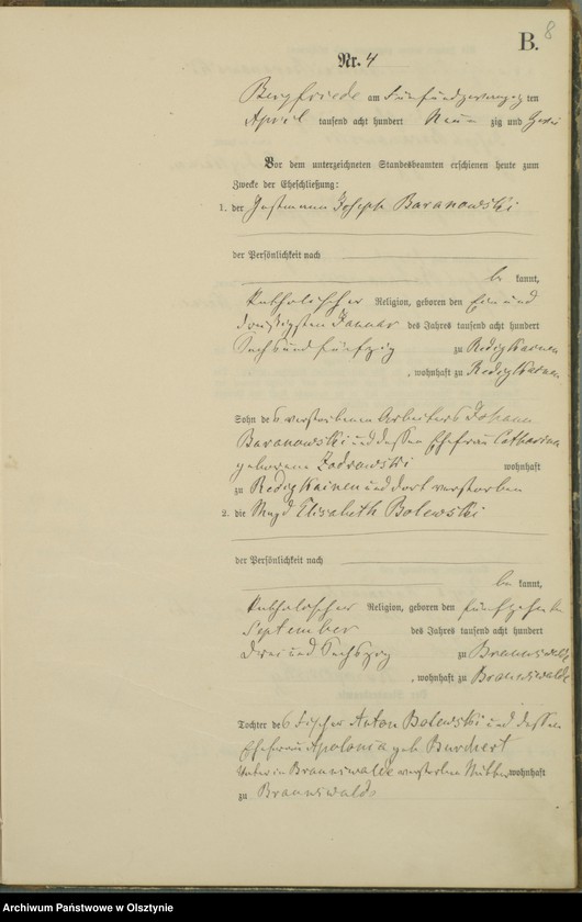 image.from.unit.number "Heiraths-Haupt-Register Nr 1 - 11"