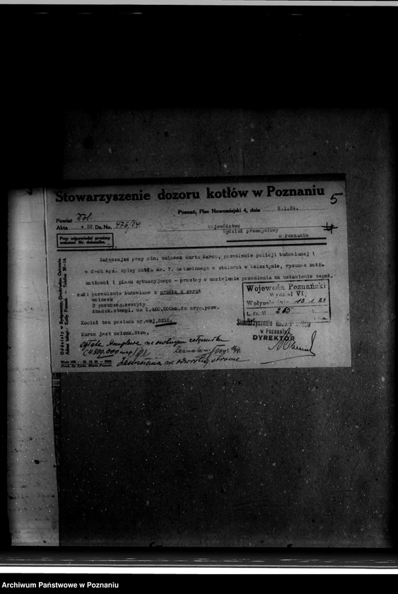 Obraz 9 z jednostki "Magistrat miasta Wolsztyna Rzeźnia Miejska nr woj. kotła 5312"