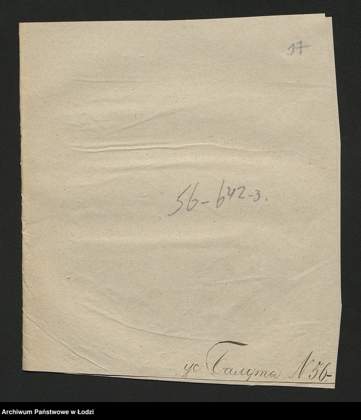 Obraz 19 z jednostki "Dowody metrykalne stałych mieszkańców osady Bałuty nr domu 56-57"