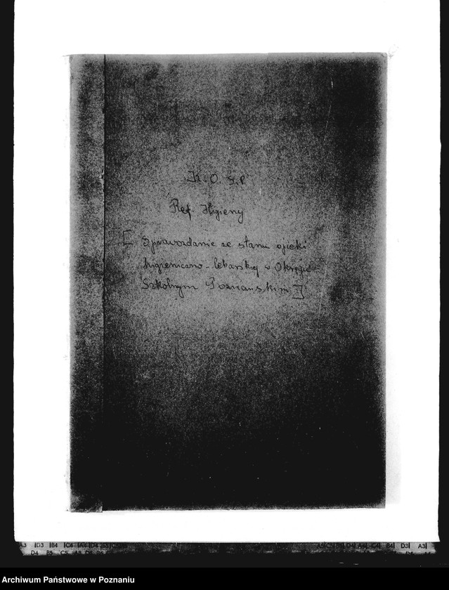 Obraz 4 z jednostki "[Sprawozdania ze stanu opieki higieniczno-lekarskiej w Okręgu Szkolnym Poznańskim]"