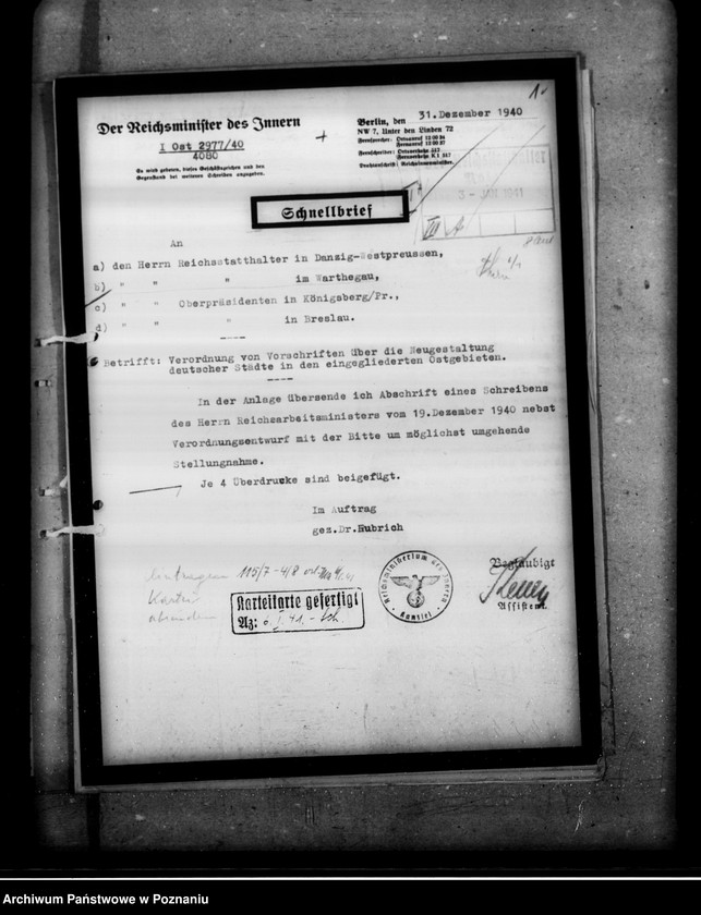 Obraz 5 z jednostki "Verordnung von Vorschriften über die Neugestaltung deutscher Städte in den eingegliederten Ostgebieten"