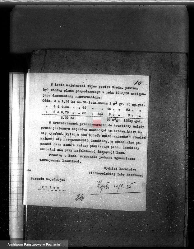 Obraz 14 z jednostki "Zarząd majętności /leśnej/ Tulce"