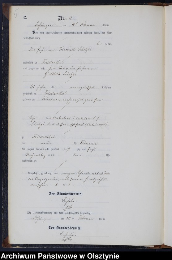 image.from.unit.number "Sterbe-Neben-Register Nr 1 - 69"