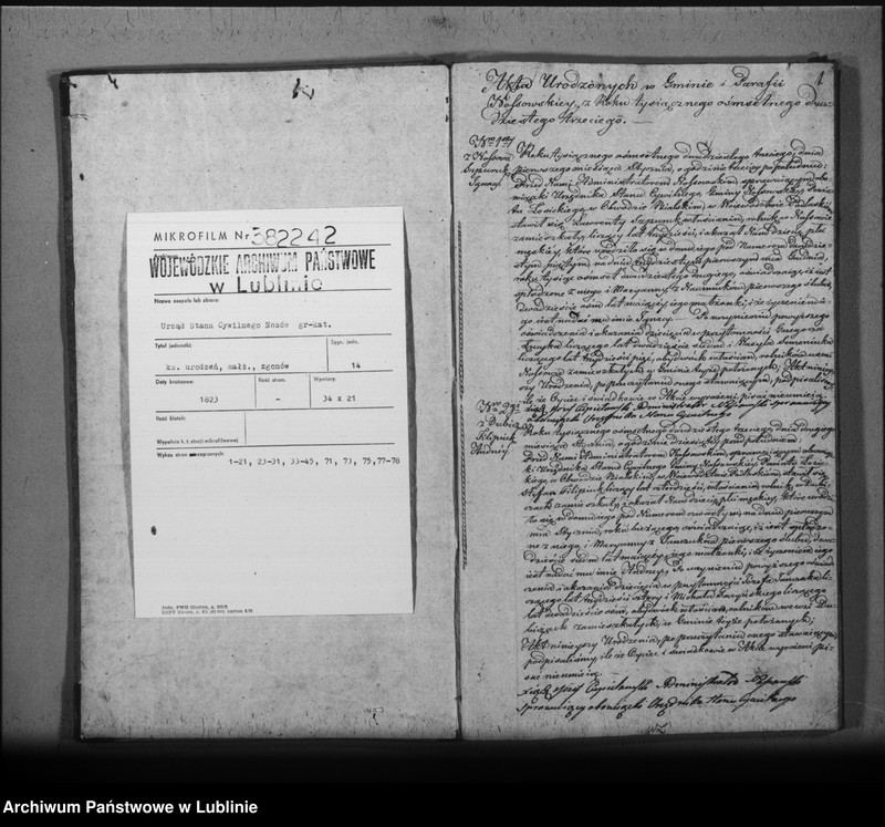 image.from.unit.number "Księga urodzeń, zapowiedzi, małżeństw i zgonów"