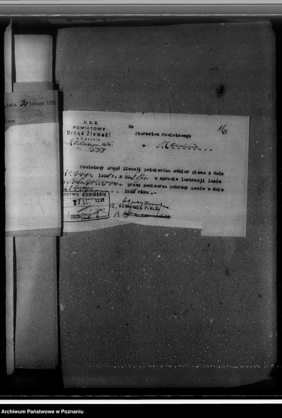 Obraz 20 z jednostki "Sprawa zatwierdzenia uzupełnienia planu gospodarstwa leśnego dla obciążonych służebnościami lasów majątku Biała-Królikowska powiatu konińskiego"