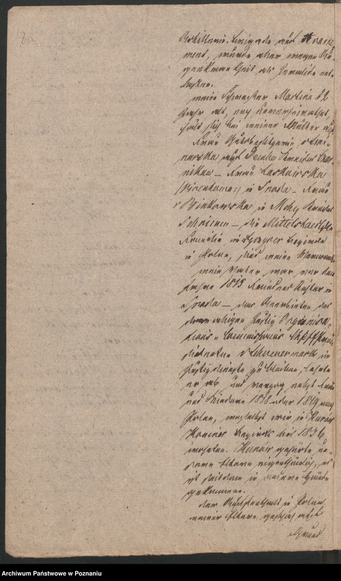 Obraz 13 z jednostki "A. betr. die Feststellung der Untertanen Verhältnisse des hier wegen Verdacht politischer Umtriebe verhaftet gewesen Robert von Wolski; Boleslaus von Wolski und den Thadeus von Wolanowski"