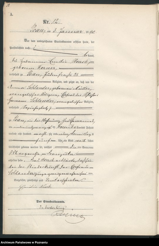 Obraz 15 z jednostki "Księga urodzeń t. I"