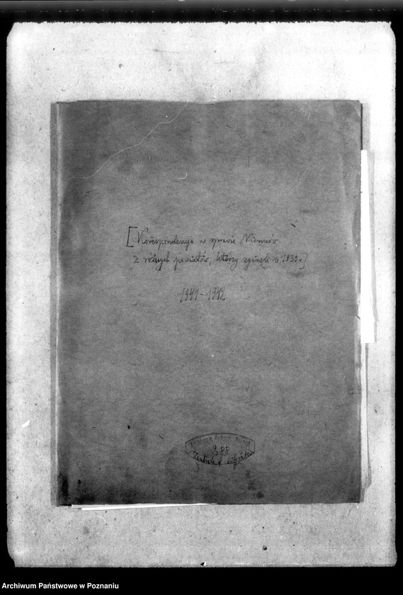 Obraz 4 z jednostki "Korespondencja w sprawie Niemców z różnych powiatów, którzy zginęli w 1939 roku"