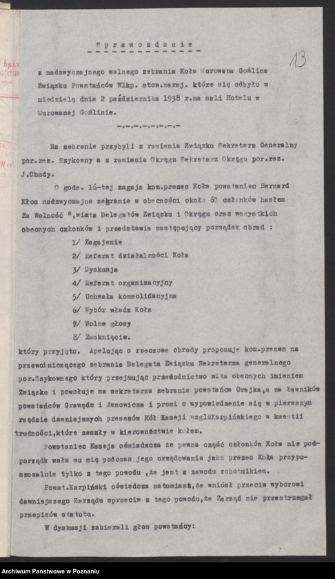 Obraz 17 z jednostki "Murowana Goślina, powiat Oborniki - akta koła."