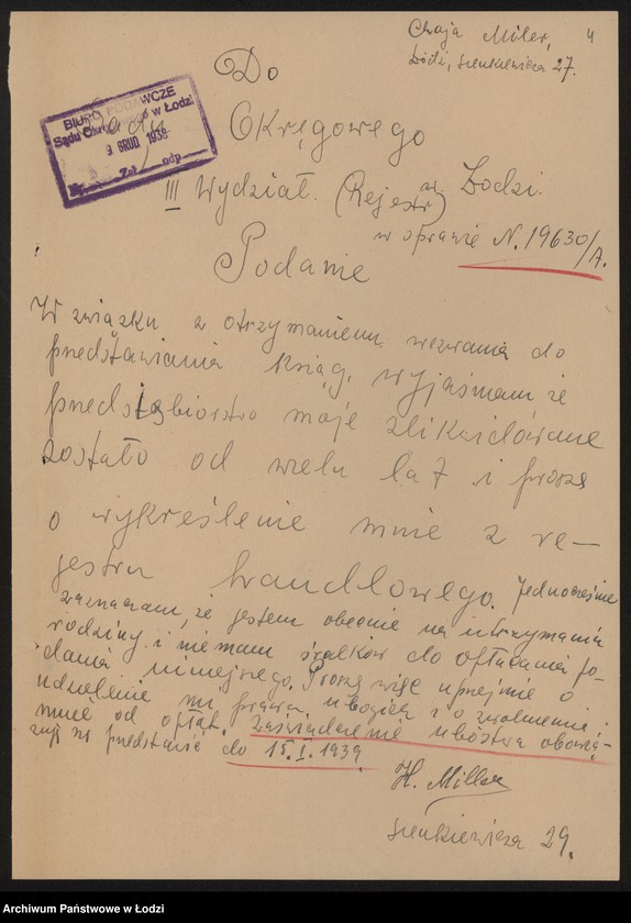 Obraz 6 z jednostki "Chaja Miler- wyrób pończoch"